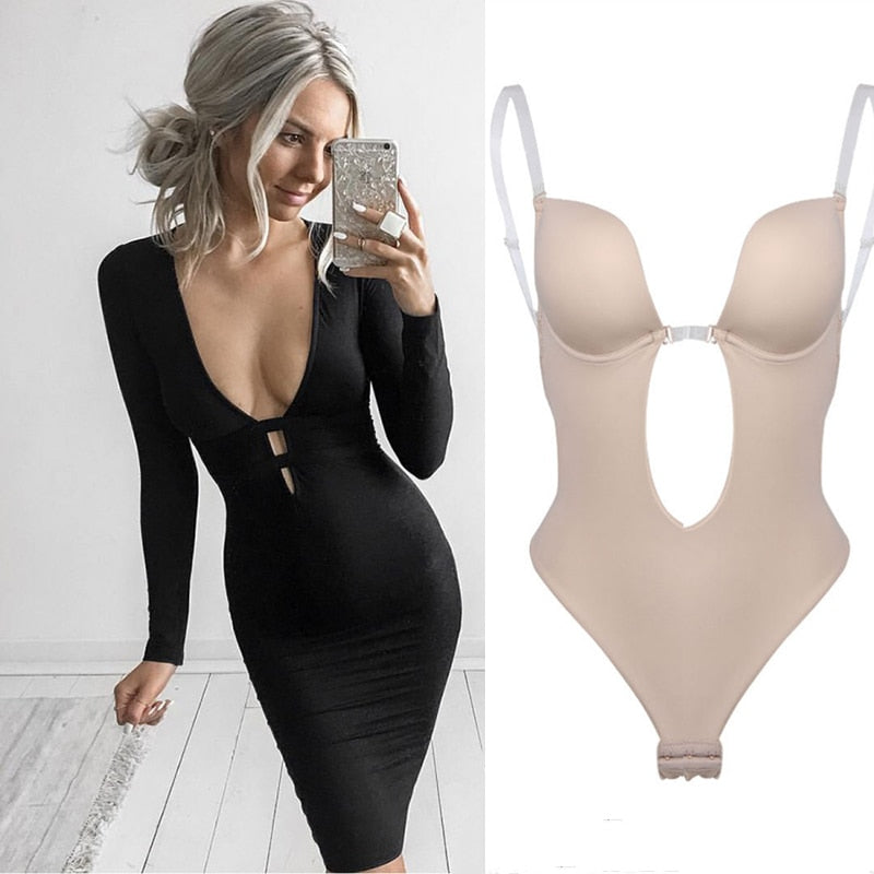 Rückenfreier Bodysuit-Shapewear