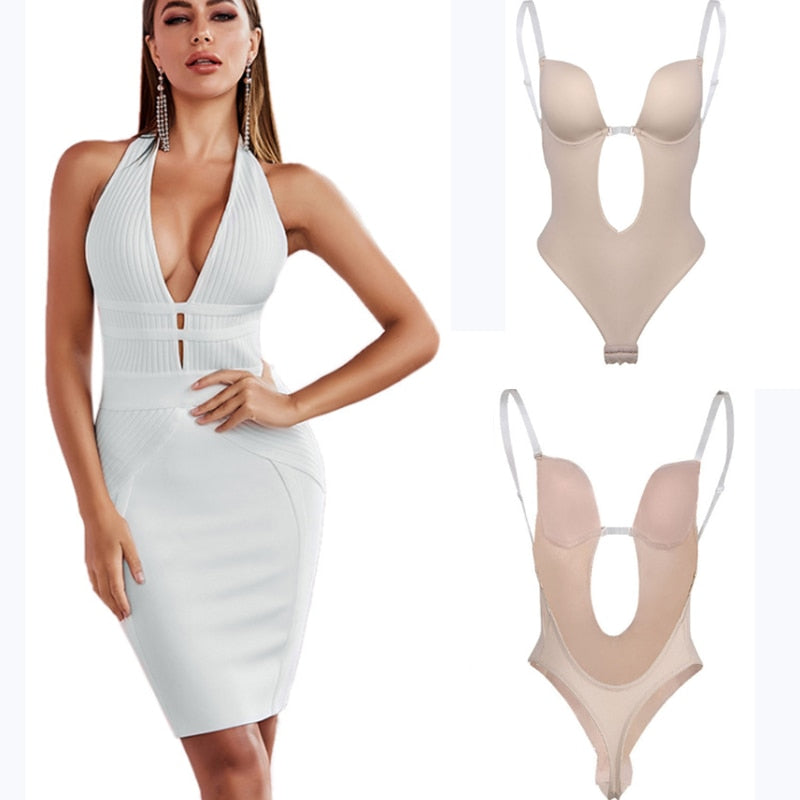 Rückenfreier Bodysuit-Shapewear